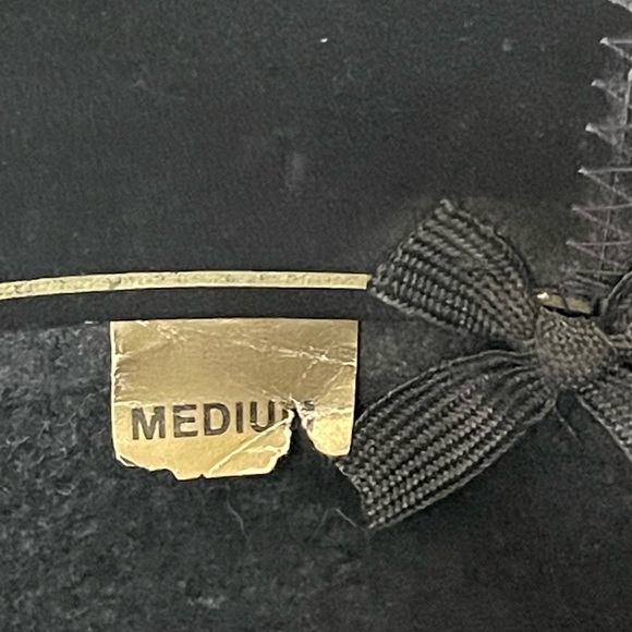 Harley Davidson Vintage 1990 Felt Wool Black Cowboy/ Western Hat Size Medium - Picture 6 of 9